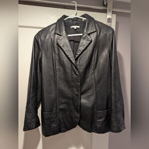 Black Leather Women's Jacket